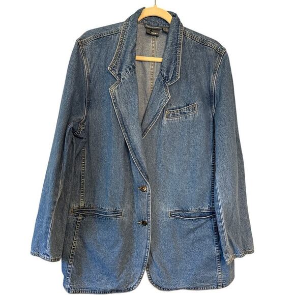 LizWear Jackets & Blazers - Vintage 80's LizWear Denim Blue Blazer Jacket Sz12
